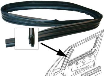 Guarnizione finestrino verticale anteriore