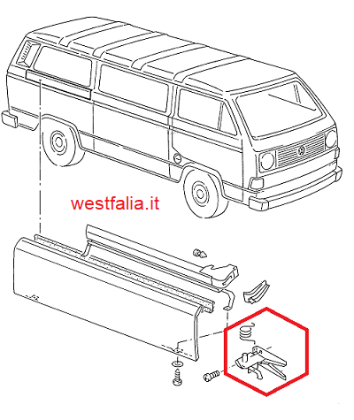 Aggancio portellone scorrevole